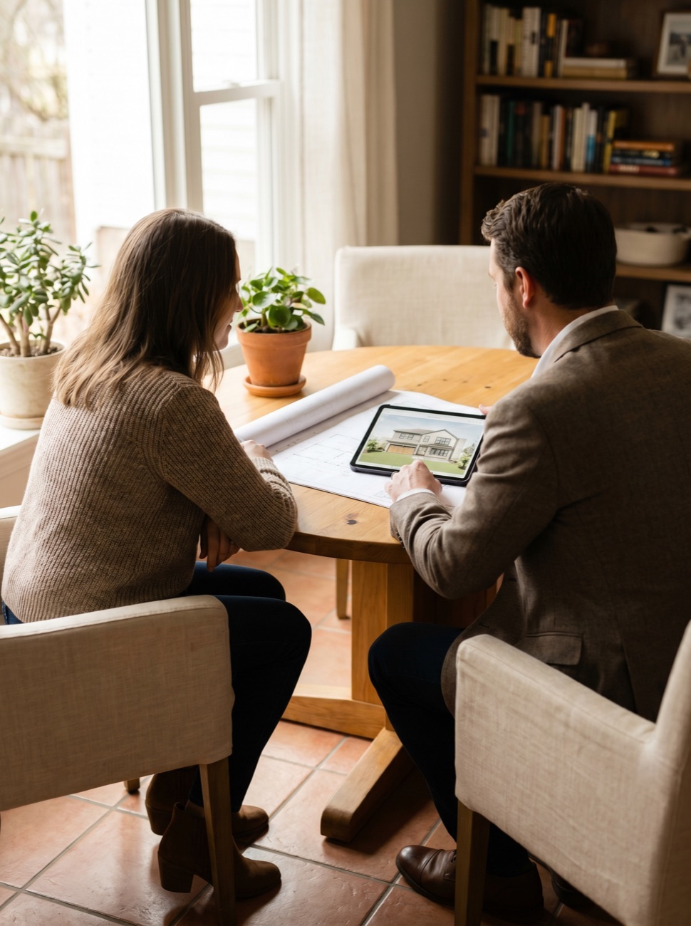 An advisor walking an overseas investor through property options